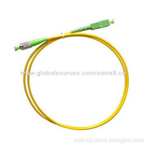 FC/APC-SC/APC Single-mode Simplex Fiber-optic Patch Cord, with IL <0.2 and RL >60dBNew